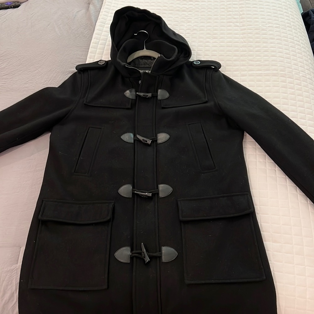 Black Wool Guess Coat